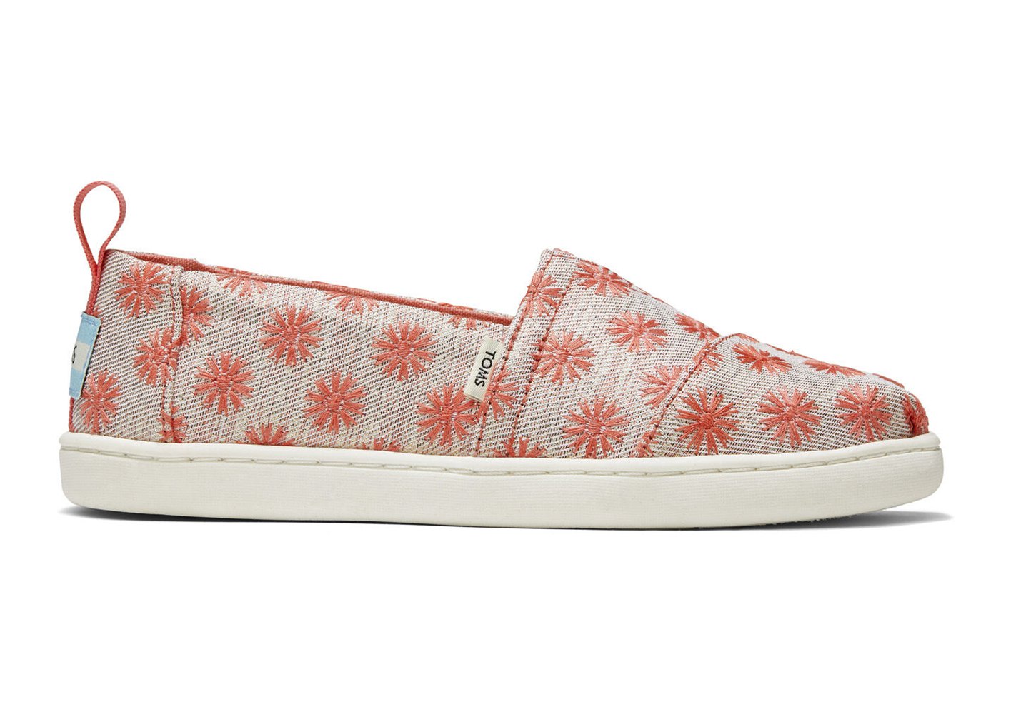 Toms Alpargata Youth Glimmer Espadrille Orange - Kids - 81647-OEYT